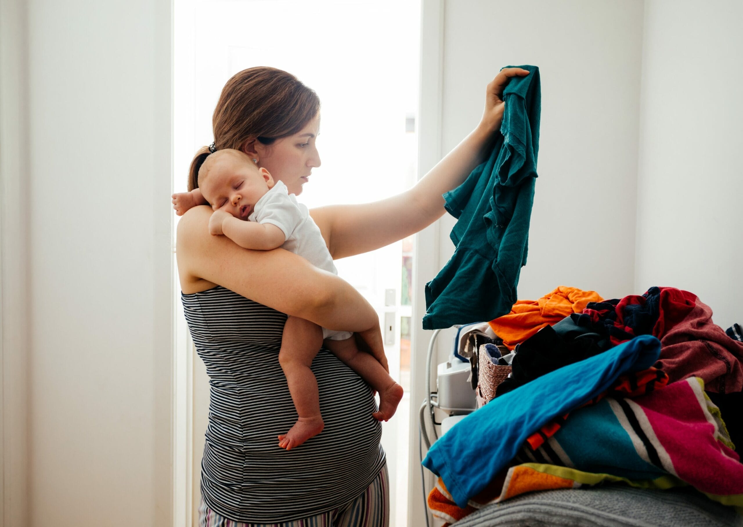 Wäscheberg. Alltag mit Kind