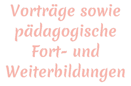 Angebot Vorträge Fortbildungen